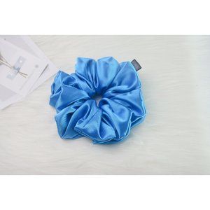 Oversize Beautiful Blue Handmade Hair Scrunchy | Cute Hair Scrunchies